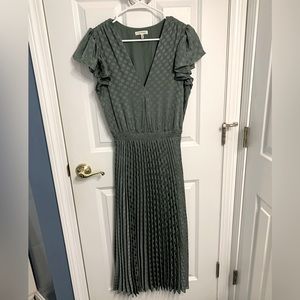 Max Studio Teal Textured Midi Dress